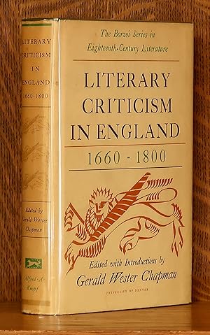 LITERARY CRITICISM IN ENGLAND 1660-1800