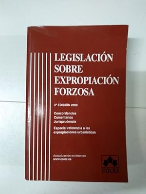 Image du vendeur pour Legislacin Sobre Expropiacin Forzosa mis en vente par Libros Ambig