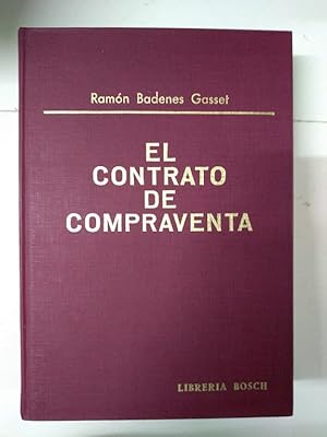 Imagen del vendedor de El Contrato de Compraventa, I a la venta por Libros Ambig