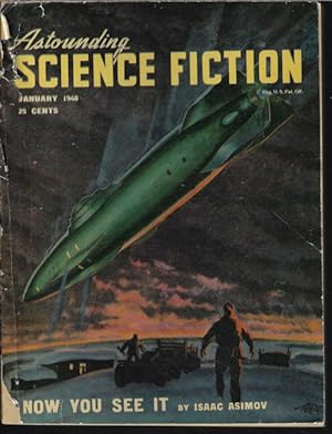 Imagen del vendedor de ASTOUNDING Science Fiction: January, Jan. 1948 ("Second Foundation"; "Children of the Lens") a la venta por Books from the Crypt