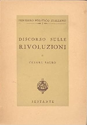 Seller image for Discorso sulle rivoluzioni. for sale by FIRENZELIBRI SRL