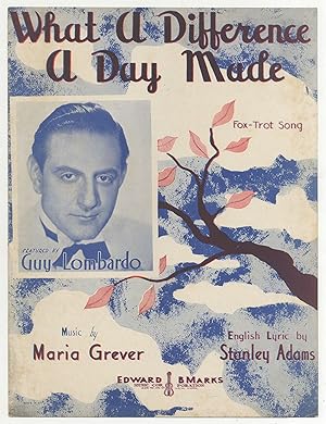 Imagen del vendedor de [Sheet music]: What a Difference a Day Made a la venta por Between the Covers-Rare Books, Inc. ABAA