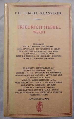 Hebbel - Werke 1 - Die Dramen [Tempel-Klassiker].