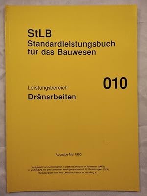 Standardleistungsbuch für das Bauwesen: Leistungsbereich 010 Dränarbeiten.