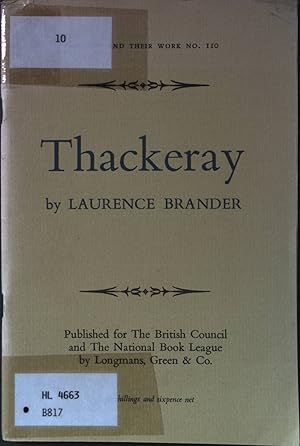 Seller image for Thackeray. Bibliographical Series. for sale by books4less (Versandantiquariat Petra Gros GmbH & Co. KG)