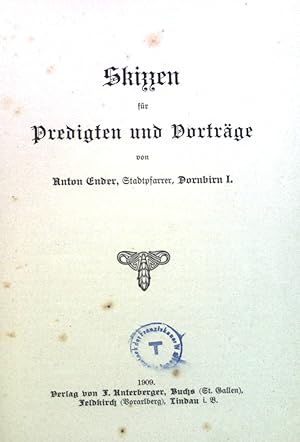 Bild des Verkufers fr Skizzen fr Predigten und Vortrge zum Verkauf von books4less (Versandantiquariat Petra Gros GmbH & Co. KG)