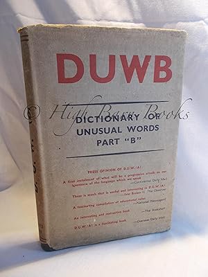 D.U.W.(B) Dictionary Of Unusual Words Part B