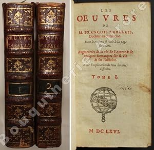 Image du vendeur pour Les Oeuvres de M. Franois Rabelais, Docteur en Mdecine. Dont le contenu se voit  la page suivante. Augmentes de la vie de l'Auteur & de quelques Remarques sur sa vie & sur l'histoire. Avec l'explication de tous les mots difficiles. mis en vente par Bouquinerie Aurore (SLAM-ILAB)