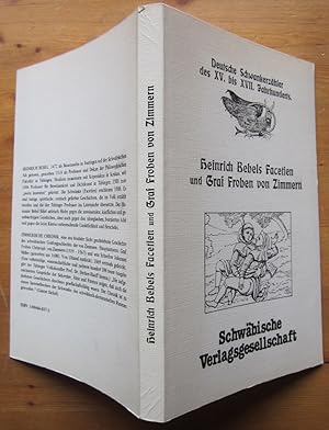 Imagen del vendedor de Deutsche Schwankerzhler des XV. bis XVII. Jahrhunderts. Heinrich Bebels Facetien und Graf Froben von Zimmern. Nachdruck der Ausgabe Leipzig 1907. a la venta por Antiquariat Roland Ggler