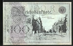 Ansichtskarte Gevelsberg, Reichsbanknote mit Hagenerstrasse
