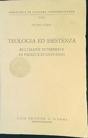 Immagine del venditore per Teologia ed esistenza venduto da Librodifaccia