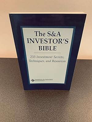 Image du vendeur pour The S&A Investor's Bible: 233 Investment Secrets, Techniques, and Resources [Second Edition] mis en vente par Vero Beach Books