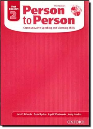 Imagen del vendedor de Person to Person, Third Edition Level 2: Test Booklet (with Audio CD): Test Booklet (with Audio CD) Level 2 a la venta por WeBuyBooks