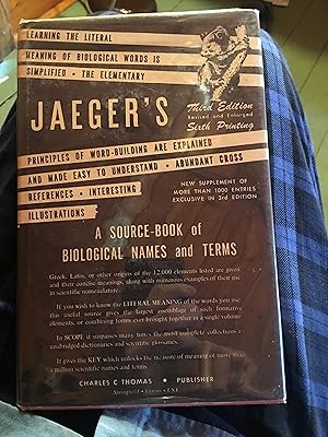 Jaegers. A Source-Book of Biological Names and Terms.