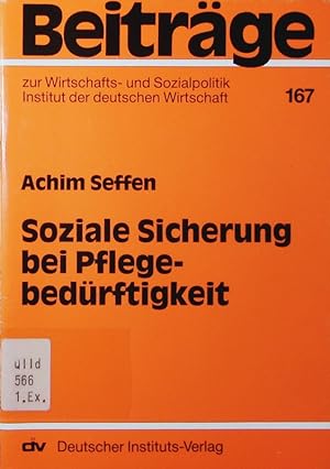 Imagen del vendedor de Soziale Sicherung bei Pflegebedrftigkeit. a la venta por Antiquariat Bookfarm