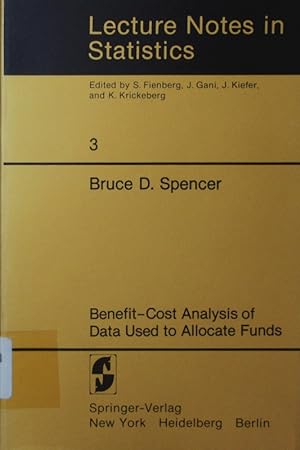 Bild des Verkufers fr Benefit-cost analysis of data used to allocate funds. zum Verkauf von Antiquariat Bookfarm