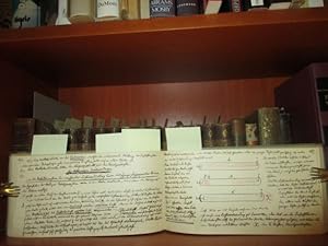 Handschriftliche Aufzeichnungen eines Arztes um 1900 zu unterschiedlichen Behandlungen mittels kü...