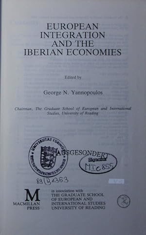 Bild des Verkufers fr European integration and the Iberian economies. zum Verkauf von Antiquariat Bookfarm