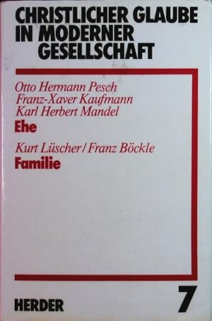 Seller image for Christlicher Glaube in moderner Gesellschaft. Teilband 7 ; 7. for sale by Antiquariat Bookfarm