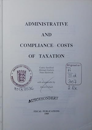 Bild des Verkufers fr Administrative and compliance costs of taxation. zum Verkauf von Antiquariat Bookfarm