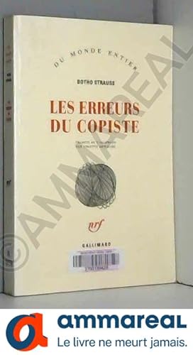 Seller image for Les Erreurs du copiste for sale by Ammareal