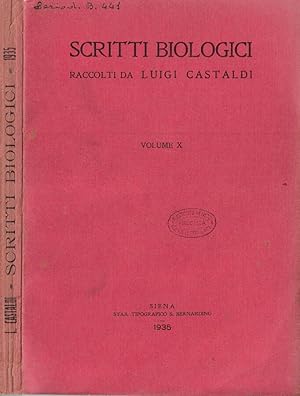 Bild des Verkufers fr Scritti biologici Volume X 1935 zum Verkauf von Biblioteca di Babele