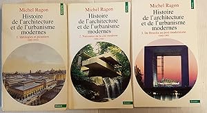 Bild des Verkufers fr Histoire de l'architecture et de l'urbanisme modernes - 3 tomes zum Verkauf von Les Kiosques