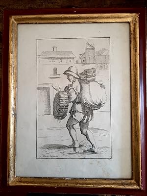 VENDE SOLFAROLI. Di Bologna l'arti per via d'Anibal Caraci disegnate, intagliate.Tavola incisa in...