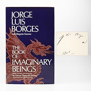 Imagen del vendedor de The Book of Imaginary Beings [Signed by Borges] a la venta por Dividing Line Books