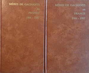 MÈRES DE GAGNANTS en FRANCE 1984-1987. Plat - Obstacle. Volume VI in 2 Bänden. Tome 1 + Tome 2.