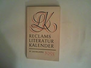 Bild des Verkufers fr Reclams Literatur-Kalender 1958 zum Verkauf von ANTIQUARIAT FRDEBUCH Inh.Michael Simon