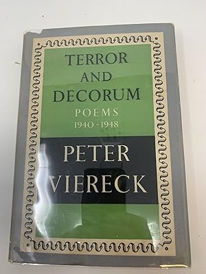 TERROR AND DECORUM : POEMS 1940 - 1948 (with a SIGNED letter, from the Poet, and publisher's yell...