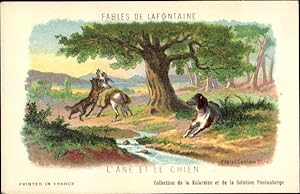 Bild des Verkäufers für Künstler Ansichtskarte / Postkarte Doré, Gustave, Fables de Lafontaine, L'Ane et le Chien zum Verkauf von akpool GmbH