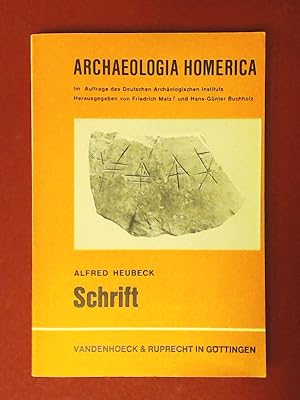 Bild des Verkufers fr Schrift. Kapitel N aus der Reihe "Archaeologia Homerica". zum Verkauf von Wissenschaftliches Antiquariat Zorn