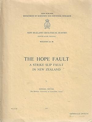 The Hope Fault: A Strike Slip Fault in New Zealand. New Zealand Geological Survey Bulletin, Numbe...