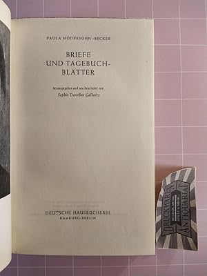 Imagen del vendedor de Briefe und Tagebuchbltter. (Hrsg. und neu bearb. von Sophie Dorothee Gallwitz). a la venta por Druckwaren Antiquariat