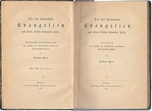 Die vier kanonischen Evangelien nach ihrem ältesten bekannten Texte: Übersetzung der syrischen im...