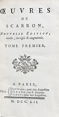 Oeuvres. Nouvelle édition, revûe, corrigée & augmentée.