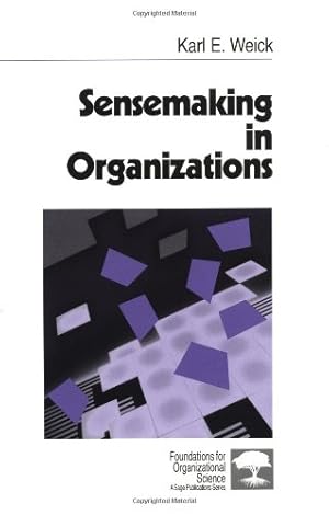 Seller image for Sensemaking in Organizations: 3 for sale by Pieuler Store