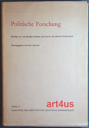 Imagen del vendedor de Politische Forschung : Beitrge zum 10jhrigen Bestehen des Instituts fr Politische Wissenschaft Schriften des Instituts fr Politische Wissenschaft ; Band 17 a la venta por art4us - Antiquariat