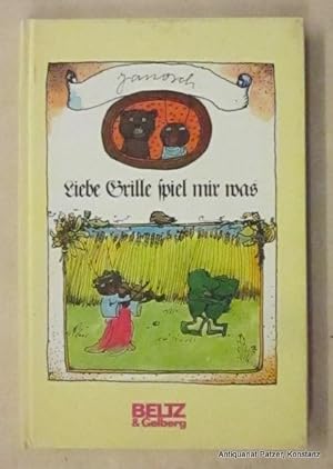 Imagen del vendedor de Liebe Grille, spiel mir was. Weinheim, Beltz & Gelberg, 1982. Kl.-8vo. Durchgngig farbig illustriert. 67 S., 2 Bl. Farbiger Or.-Pp. (ISBN 3407802609). a la venta por Jrgen Patzer