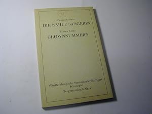 Imagen del vendedor de Die kahle Sngerin / Clownnummern - Wrttembergische Staatstheater Stuttgart Schauspiel 1974/75 Programmbuch Nr. 4 a la venta por Antiquariat Fuchseck