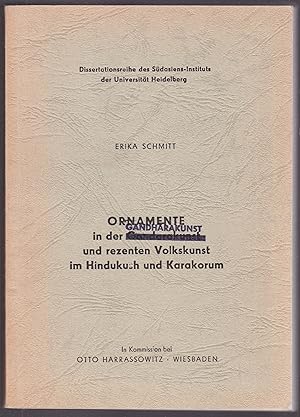 Ornamente in der Gandharakunst und rezenten Volkskunst im Hindukush und Karakorum. Dissertationsd...