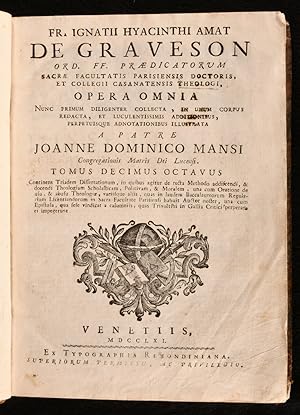 Bild des Verkufers fr Opera Omnia and Tractatus de Scriptura Sacra zum Verkauf von Rooke Books PBFA