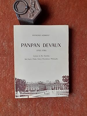 Imagen del vendedor de Panpan Devaux (1712 - 1796) - Lecteur du Roi Stanislas. Bel Esprit, Pote, Auteur Dramatique, Philosophe a la venta por Librairie de la Garenne