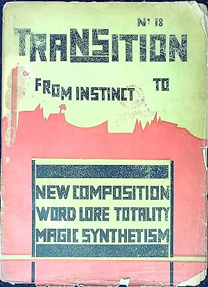 Seller image for Transition: An International Quarterly for Creative Experiment, Number 18 (November 1929) for sale by Wonder Book