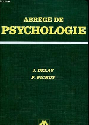 Bild des Verkufers fr Abrg de psychologie 3 dition zum Verkauf von Le-Livre