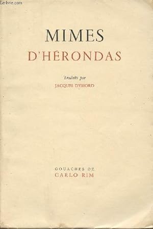 Seller image for Mimes d'Hrondas (Edition originale) for sale by Le-Livre