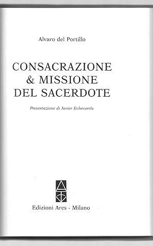 Bild des Verkufers fr Consacrazione & missione del sacerdote zum Verkauf von Sergio Trippini