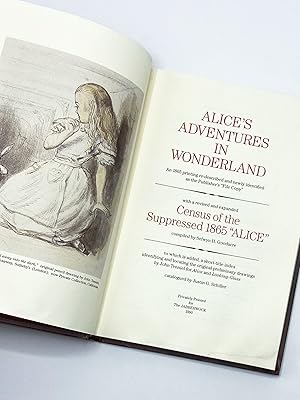 Immagine del venditore per ALICE'S ADVENTURES IN WONDERLAND: An 1865 Printing Re-Described and Newly Identified as the Publisher's "File Copy" venduto da Type Punch Matrix